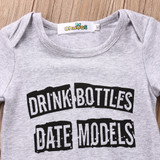 Newborn Baby boys girls letter Bodysuits onesie Infant Babies Boy Girl Cute Cotton Bodysuit one-pieces Outfits Kids Clothing