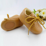 Newborn Baby Boys Girls First Walkers Shoes 3 Colors Toddler Infant Shoes Lace-Up Brand PU Leather New Arrive