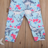 Newborn Baby Boy Girl Kid Toddler Animal Print Bottom Harem Pants Cotton Soft Loose Trousers