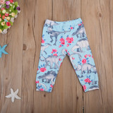 Newborn Baby Boy Girl Kid Toddler Animal Print Bottom Harem Pants Cotton Soft Loose Trousers