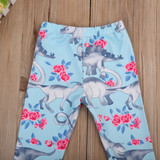 Newborn Baby Boy Girl Kid Toddler Animal Print Bottom Harem Pants Cotton Soft Loose Trousers