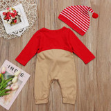 Newborn Baby Boys Girl Christmas Rompers Long Sleeve Deer Romper Jumpsuit Sleepwear Party Costume Baby Clothes
