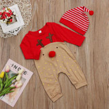 Newborn Baby Boys Girl Christmas Rompers Long Sleeve Deer Romper Jumpsuit Sleepwear Party Costume Baby Clothes Newborn Baby Boys Girl Christmas Rompers Long Sleeve Deer Romper Jumpsuit Sleepwear Party Costume Baby Clothes