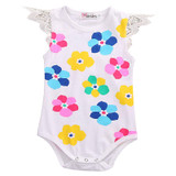 Newborn Baby Boys Baby Girls Clothes Floral Romper Jumpsuit Playsuit Outfits Casual O-Neck