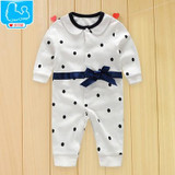 Newborn Baby Boy Rompers 100% Cotton Tie Gentleman Suit Bow Leisure Body Suit Clothing Toddler Jumpsuit Baby Boys Brand Clothes