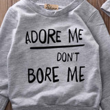 Newborn Baby Boy Girls Clothes Long Sleeve Tops +Long Pants Hat 3PCS Outfits Set