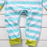 Newborn Baby Boy Girl Clothes Long Sleeve Striped Hooded Romper Jumpsuit Outfits Playsuit