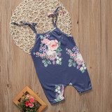 Newborn Baby Boy Girl Clothes Children Summer Sleeveless Floral Romper Tassel Jumpsuit Outfit Casual Sunsuit