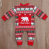 Newborn Baby Boy Girl Christmas Costume Print Baby Rompers Long Sleeve Winter Crawling Kids Clothes Romper Jumpsuit