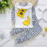 Newborn Baby Boy Clothes Set DUCK DOG Babies Pajamas Pullover Pants Cotton Baby Girls Clothing Set 2 PCS Ropa Babies Suit 0-24M