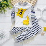 Newborn Baby Boy Clothes Set DUCK DOG Babies Pajamas Pullover Pants Cotton Baby Girls Clothing Set 2 PCS Ropa Babies Suit 0-24M