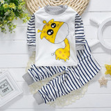 Newborn Baby Boy Clothes Set DUCK DOG Babies Pajamas Pullover Pants Cotton Baby Girls Clothing Set 2 PCS Ropa Babies Suit 0-24M