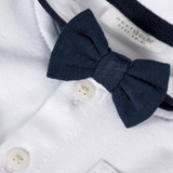 Newborn Baby Boy Bow Tie+T-shirt+Bib Pants Overalls 3PCS Set Outfit Clothes