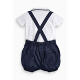 Newborn Baby Boy Bow Tie+T-shirt+Bib Pants Overalls 3PCS Set Outfit Clothes