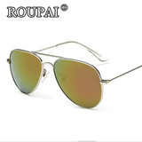 ROUPAI Brand 2017 New Fashion Kids Polarized Sunglasses Boys Girls Kids Baby Child Cool Aviator Sun Glasses Infant oculos