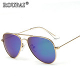 ROUPAI Brand 2017 New Fashion Kids Polarized Sunglasses Boys Girls Kids Baby Child Cool Aviator Sun Glasses Infant oculos