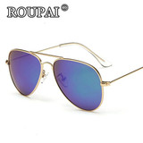 ROUPAI Brand 2017 New Fashion Kids Polarized Sunglasses Boys Girls Kids Baby Child Cool Aviator Sun Glasses Infant oculos