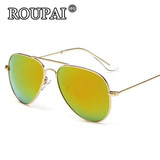 ROUPAI Brand 2017 New Fashion Kids Polarized Sunglasses Boys Girls Kids Baby Child Cool Aviator Sun Glasses Infant oculos