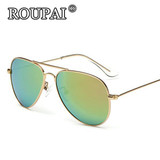 ROUPAI Brand 2017 New Fashion Kids Polarized Sunglasses Boys Girls Kids Baby Child Cool Aviator Sun Glasses Infant oculos