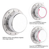 Round Stainless Steel Kitchen Timer Magnetic Cooking Alarm Clock Reminder Multifunctional Timer Kitchen Gadget