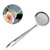Round Network Stainless Steel Colander Spoon Filter Oil Filter Grid Scoop