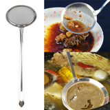 Round Network Stainless Steel Colander Spoon Filter Oil Filter Grid Scoop