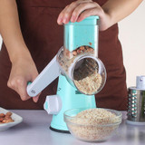 Round Mandoline Slicer Vegetable Cutter Manual Potato Julienne Carrot Slicer Cheese Grater Stainless Steel Blades Kitchen Tool