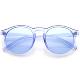 Round Festival Party Translucent Pantone Tinted Lens Sunglasses C374