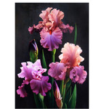 Round crystal Cross Stitch picture Diamond Embroidery flower and plant home decor Diamond painting moasic floral picture pastes