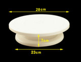 Rotating Wedding Birthday Cake Plate Turntable Cake Decorating Stand