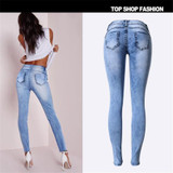 ROSICIL Summer 2016 High Waist Jeans Women Sexy Skinny Jeans Stretch Leggings Slim Pencil Denim Pants Trousers For Women