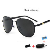 RoShari Vintage UV400 Polarized Sunglasses Men Driving Brand Designer retro Eyewear men Sun Glasses men gafas oculos de sol TR04