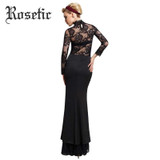 Rosetic Gothic Mermaid Skirt Women Frilly Mermaid Sexy Fishtail Corset Lace-Up Slim Floor-Length Vintage Fishtail Long Skirts