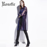 Rosetic Gothic Blouse Summer Women Thin Casual Sunscreen Shirt Beach Travel Fashion Tops Girl Gift Cheap Cool Street Goth Blouse