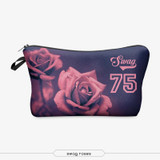 Roses 3D Printing 2016 who cares women cosmetic bag neceser Fashion travel bolsos mujer de marca famosa toiletry bag organizer