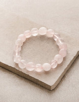 Rose Quartz Bead Bracelet