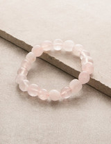 Rose Quartz Bead Bracelet