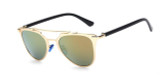 Rose Gold Mirror Sunglasses Steampunk Goggles Fashion Sunglasses Womens Brand Designer Sunglasses Gafas De Sol UV400