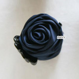 Rose Flowers Black Plastic Teeth Hair Claw Clips Exquisite Elegant Headwear For Women Girl Hair Accessories