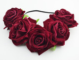 Rose Flower Headband flower crown for bridesmaid Garland Floral Crown Handmade bride flower crown rose headband Accessories Rose Flower Headband flower crown for bridesmaid Garland Floral Crown Handmade bride flower crown rose headband Accessories