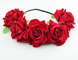 Rose Flower Headband flower crown for bridesmaid Garland Floral Crown Handmade bride flower crown rose headband Accessories Rose Flower Headband flower crown for bridesmaid Garland Floral Crown Handmade bride flower crown rose headband Accessories