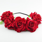 Rose Flower Headband flower crown for bridesmaid Garland Floral Crown Handmade bride flower crown rose headband Accessories Rose Flower Headband flower crown for bridesmaid Garland Floral Crown Handmade bride flower crown rose headband Accessories