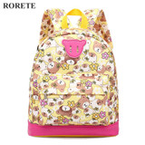 RORETE Cartoon bear Kids Baby's Bags School Backpack For Child Girl School Bag For Kindergarten Cute Children Backpack mochila