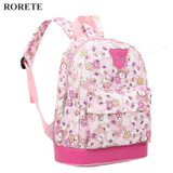 RORETE Cartoon bear Kids Baby's Bags School Backpack For Child Girl School Bag For Kindergarten Cute Children Backpack mochila