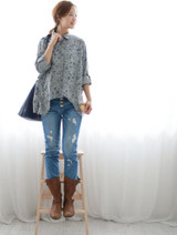 Ropa Camisa Natural cotton linen Women blouse white long-sleeve shirt Irregular female clothes spring 2017,#303-0172