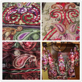 ROMWE Flower Embroidery Mesh Blouse Vintage Sexy Crop Top 2017 Women Semi Sheer Boho Tops Black Short Sleeve Thin Tunic Blouse