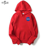 kalebo Autumn and winter new tide brand nasa series letters hedge hoody men and women fashion hoodys