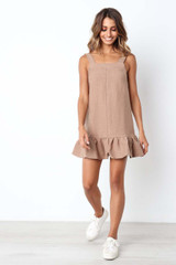 Judith Dress - Dark Beige