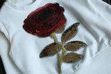 JSWANKY Children Clothing Autumn Roses Floral Embroidered Sequinsets Kids Clothes Long Sleeve T Shirt+Pants Girls Outfits Sets