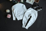 JSWANKY Children Clothing Autumn Roses Floral Embroidered Sequinsets Kids Clothes Long Sleeve T Shirt+Pants Girls Outfits Sets